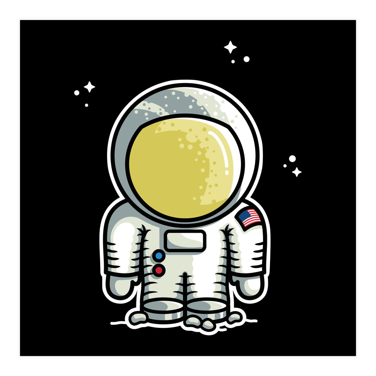 Cute Space Astronaut (Print Only)