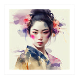 Watercolor Modern Geisha #6 (Print Only) thumbnail