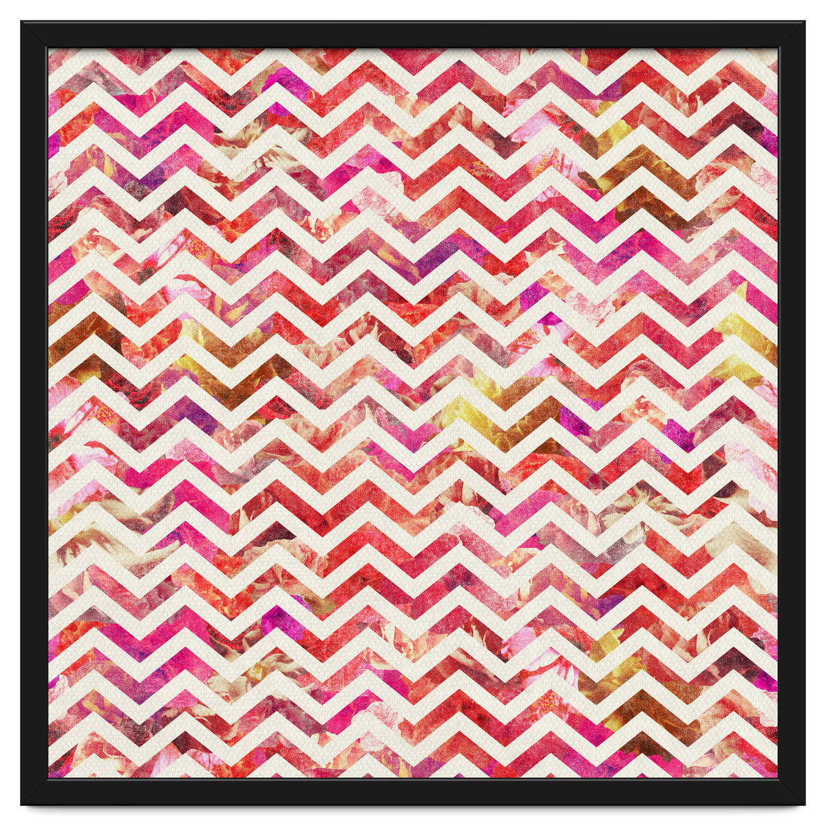 Floral Chevron
