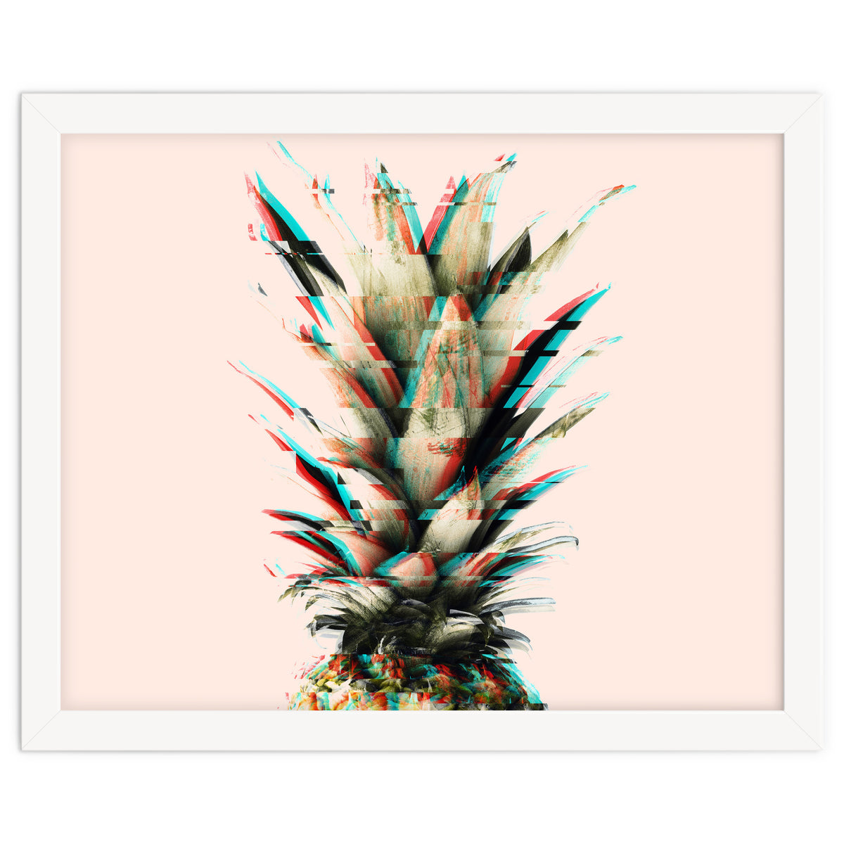 Glitch pineapple pink
