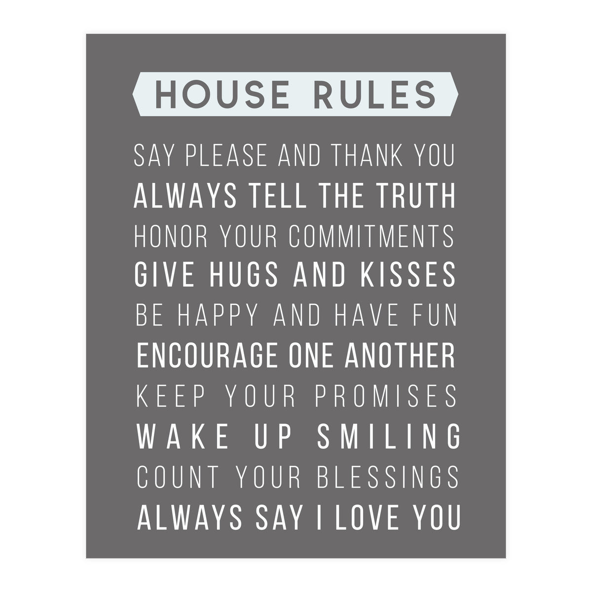 House Rules (Print Only)
