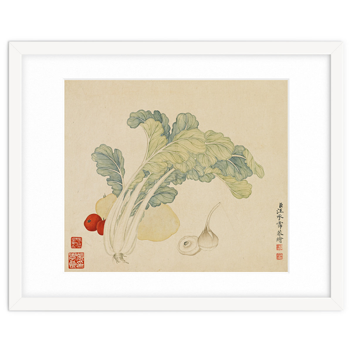 Wang Chengyu ~flowers, Vegetables, Chinese Cabbage, Potatoes, Garlic, Tomatoes, Vegetables