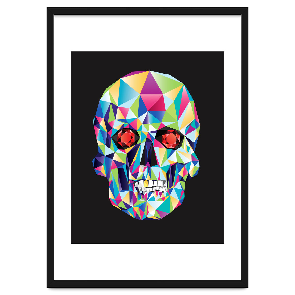 Geometric Candy Skull