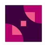 Geometric Shapes No. 1 - purple & pink squares (Print Only) thumbnail