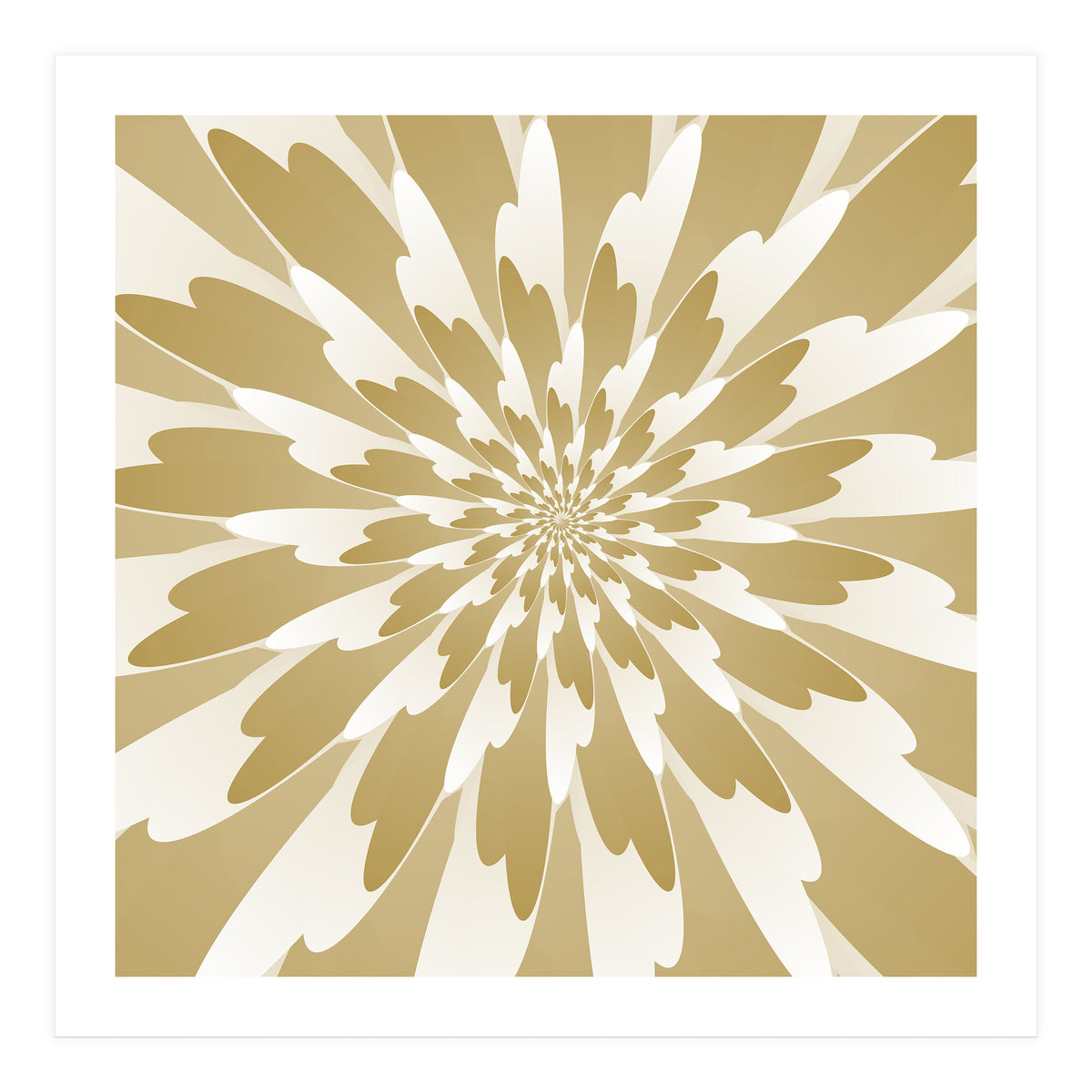 Spiral Flower Design Art (Print Only)