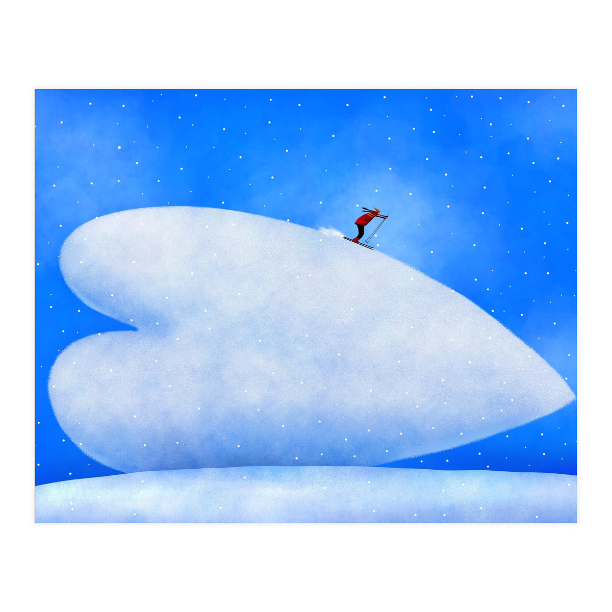 Love Of Skiing (Print Only)