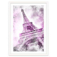 PARIS Watercolor Eiffel Tower | pink