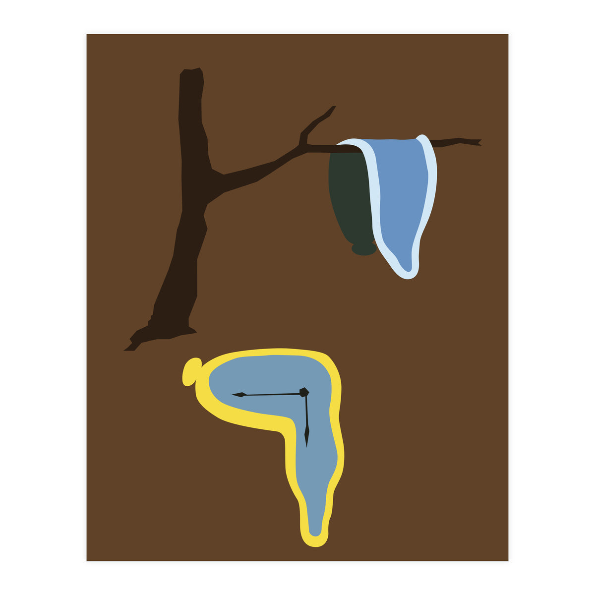 La Persistencia De La Memoria Minimalist (Print Only)