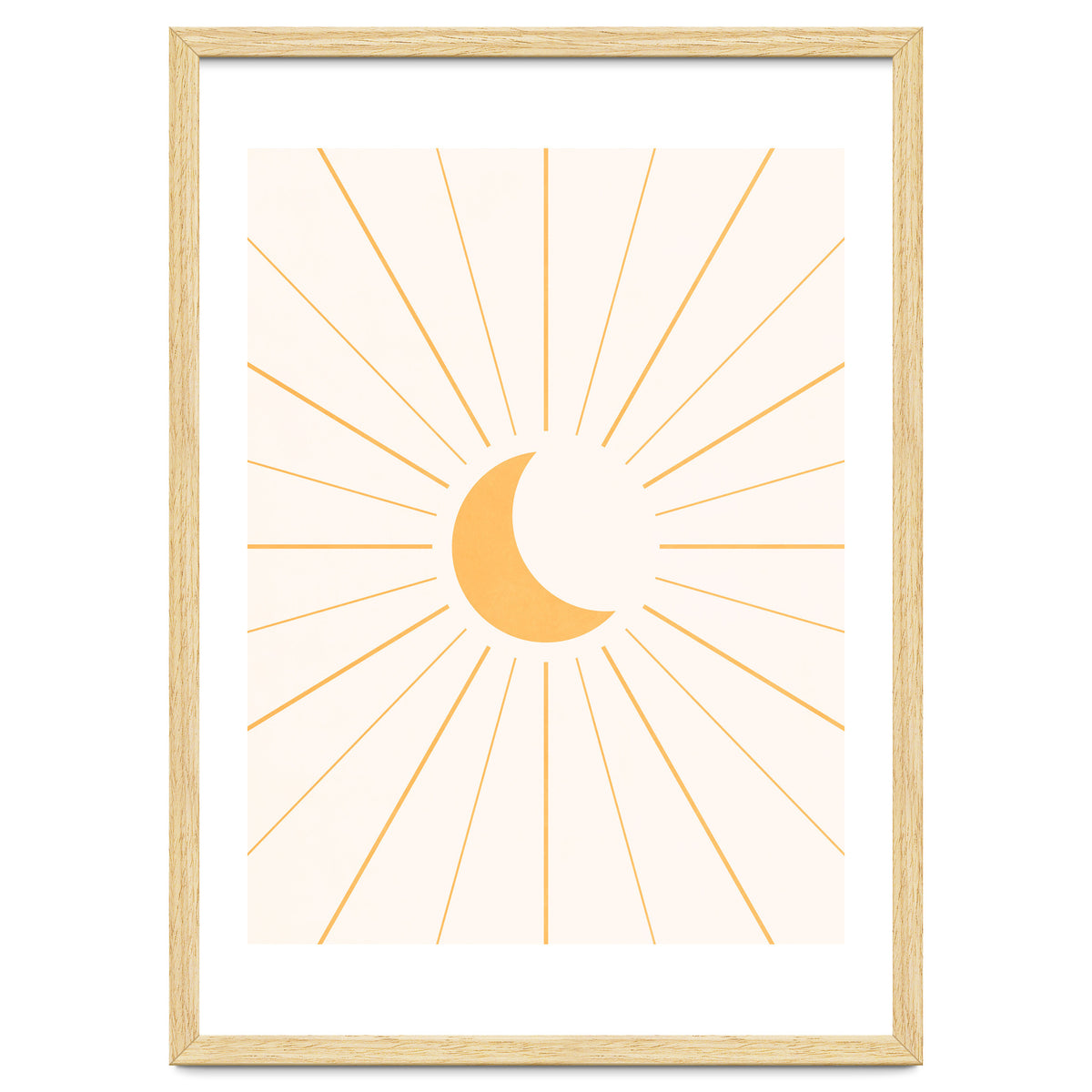 MOON IN LINES - GOLD