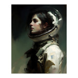 Gothic Astronaut Moody Dark Painting  (Print Only) thumbnail