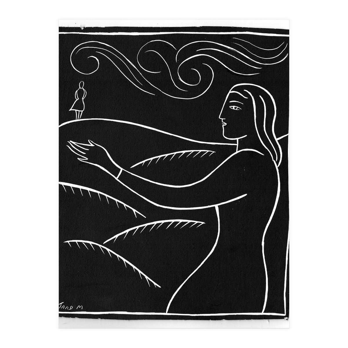 Woman With Future Self (Print Only)