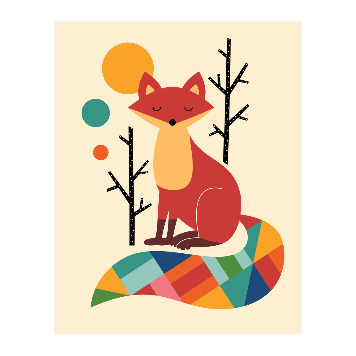 Rainbow Fox (Print Only)