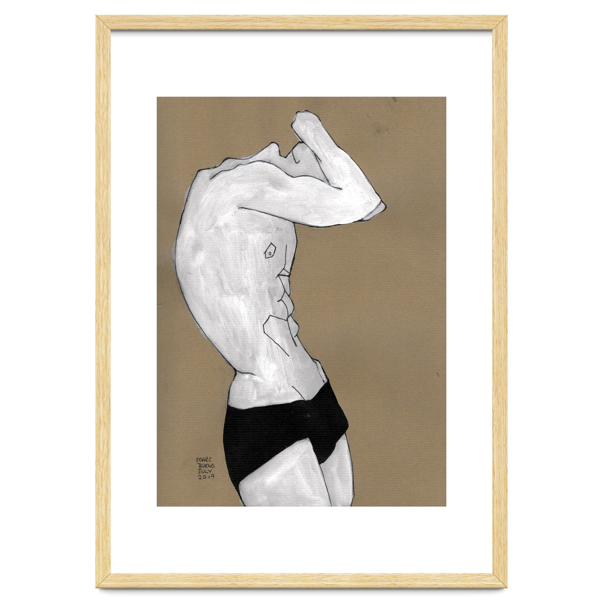 Untitled #41 - Man in black shorts