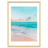 Ocean Bliss, Nature Landscape Sea Travel Tropical, Nordic Luxe Photography Pastel Island Digital thumbnail
