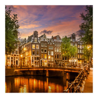 AMSTERDAM Idyllic impression from Singel  (Print Only)