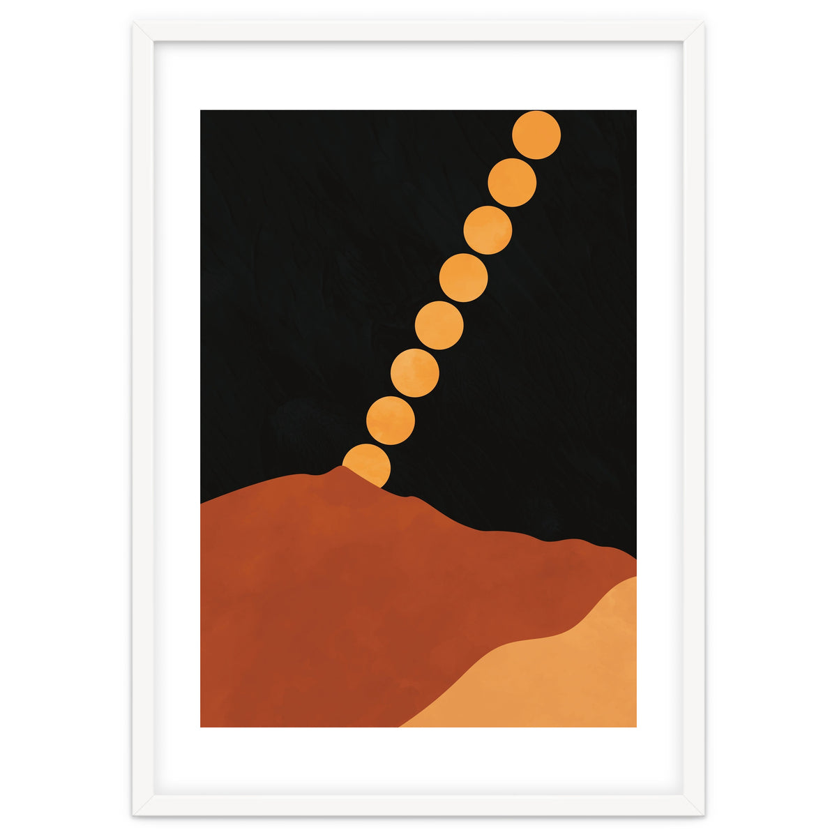 Mountain Hills Moon Earth Tones