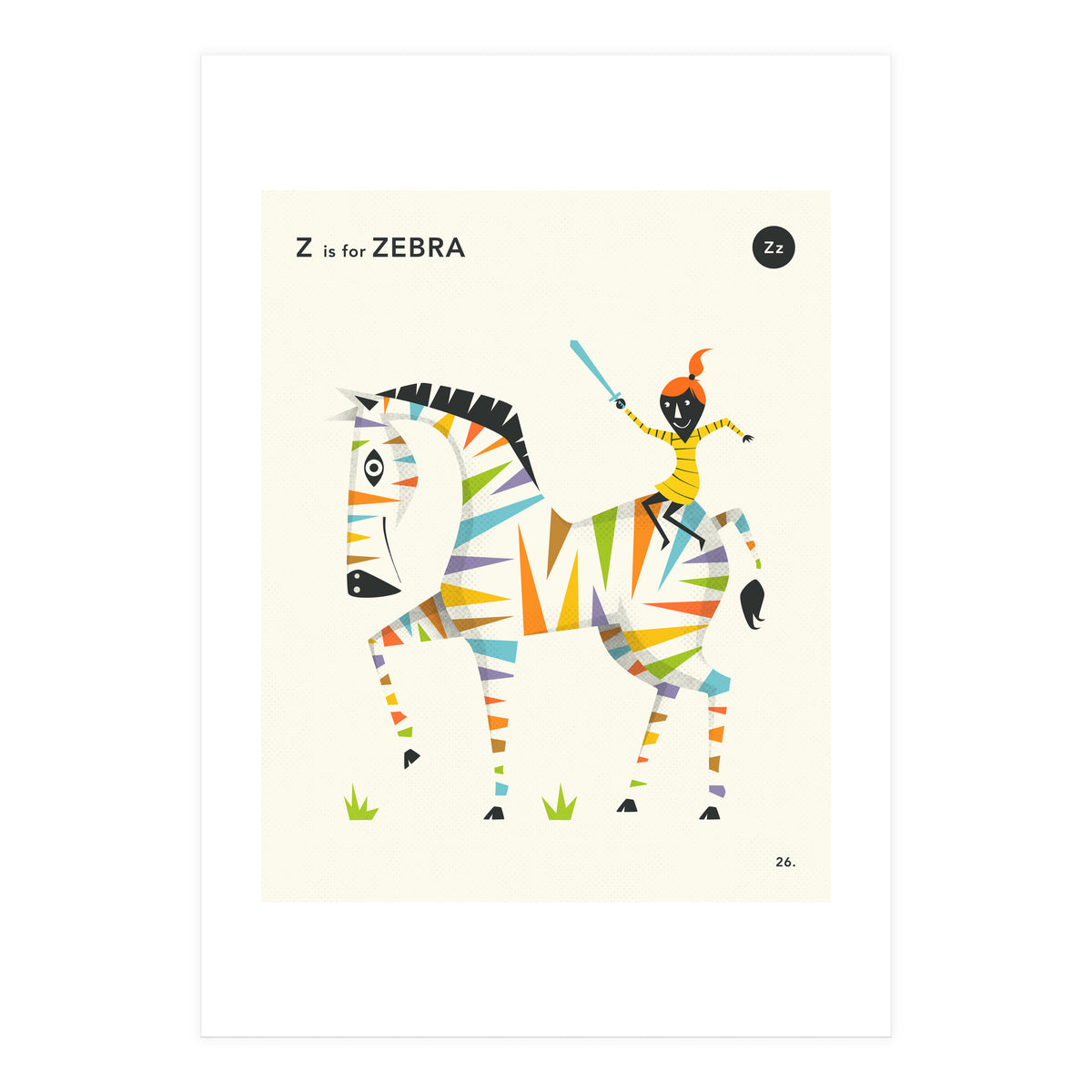Z Is For Zebra (Print Only)