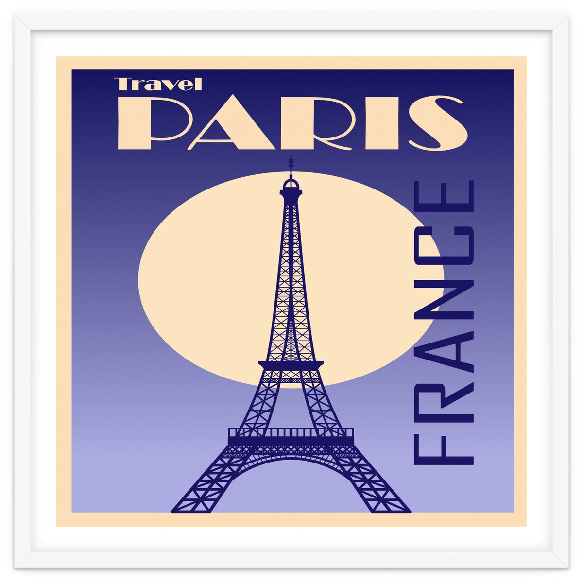Paris France Travel Poster