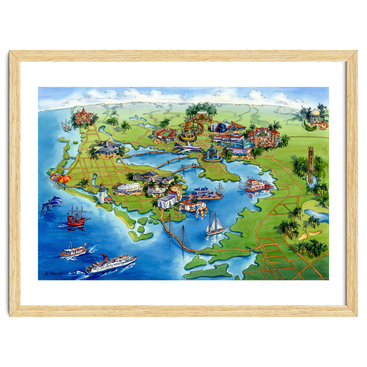 Tampa Bay Illustrated Map