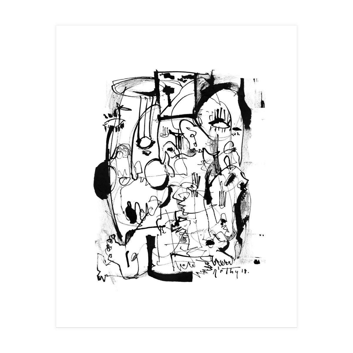 Inside The Mind - b&w (Print Only)