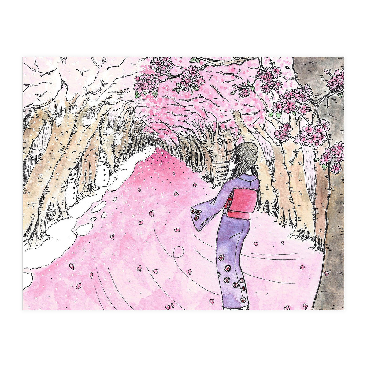Cherry Blossom Flurry (Print Only)