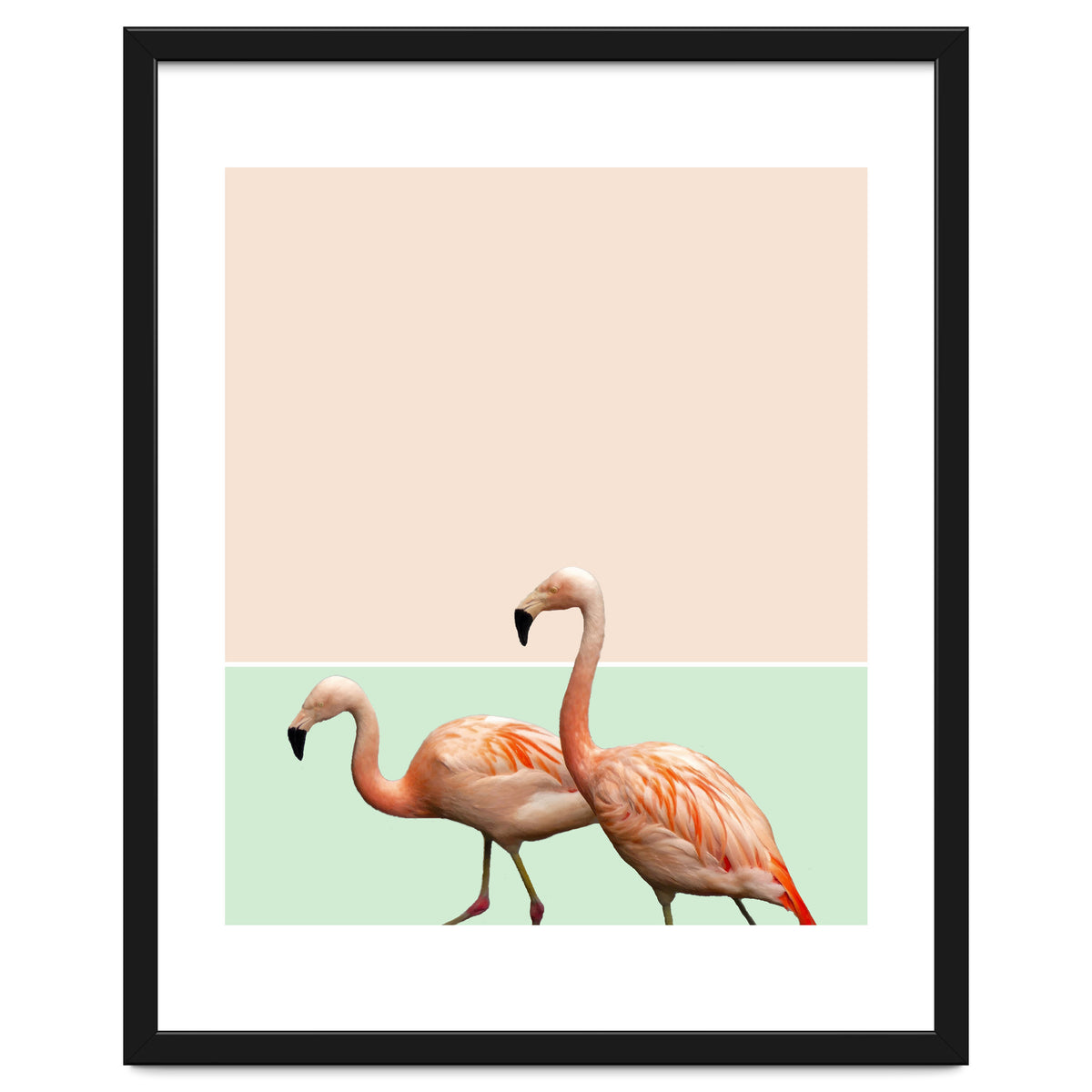 Flamingo Pastel Art