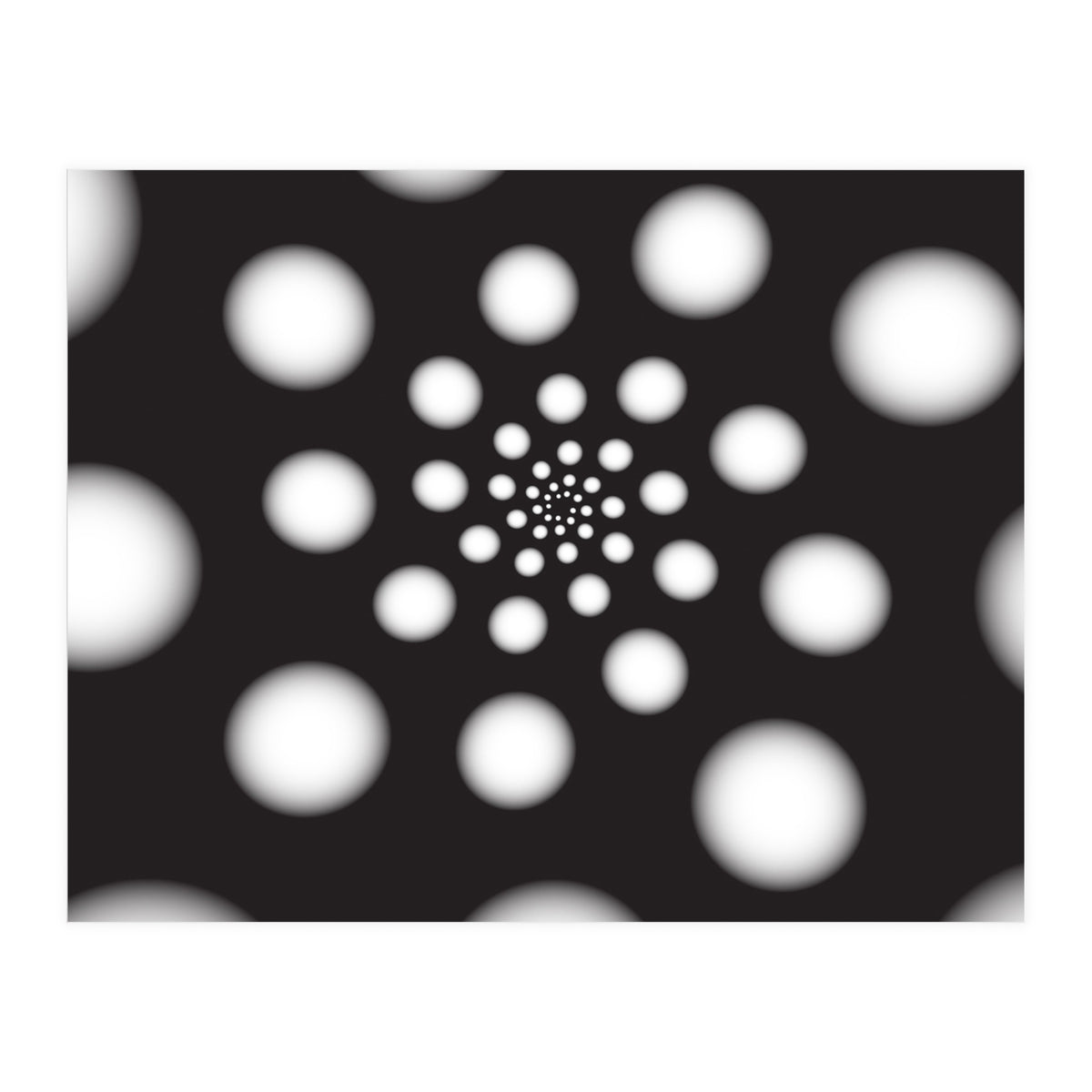 White Spiral Dots (Print Only)