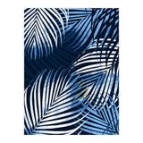 Palm Leaves Blue  (Print Only) thumbnail
