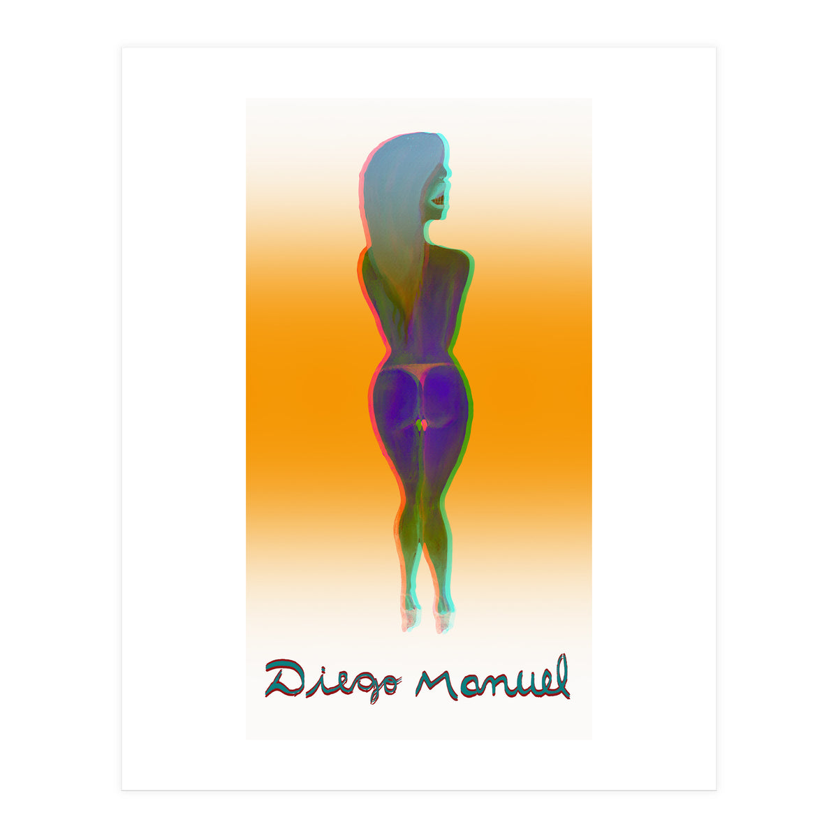 Chica Rosada 1b 3d (Print Only)