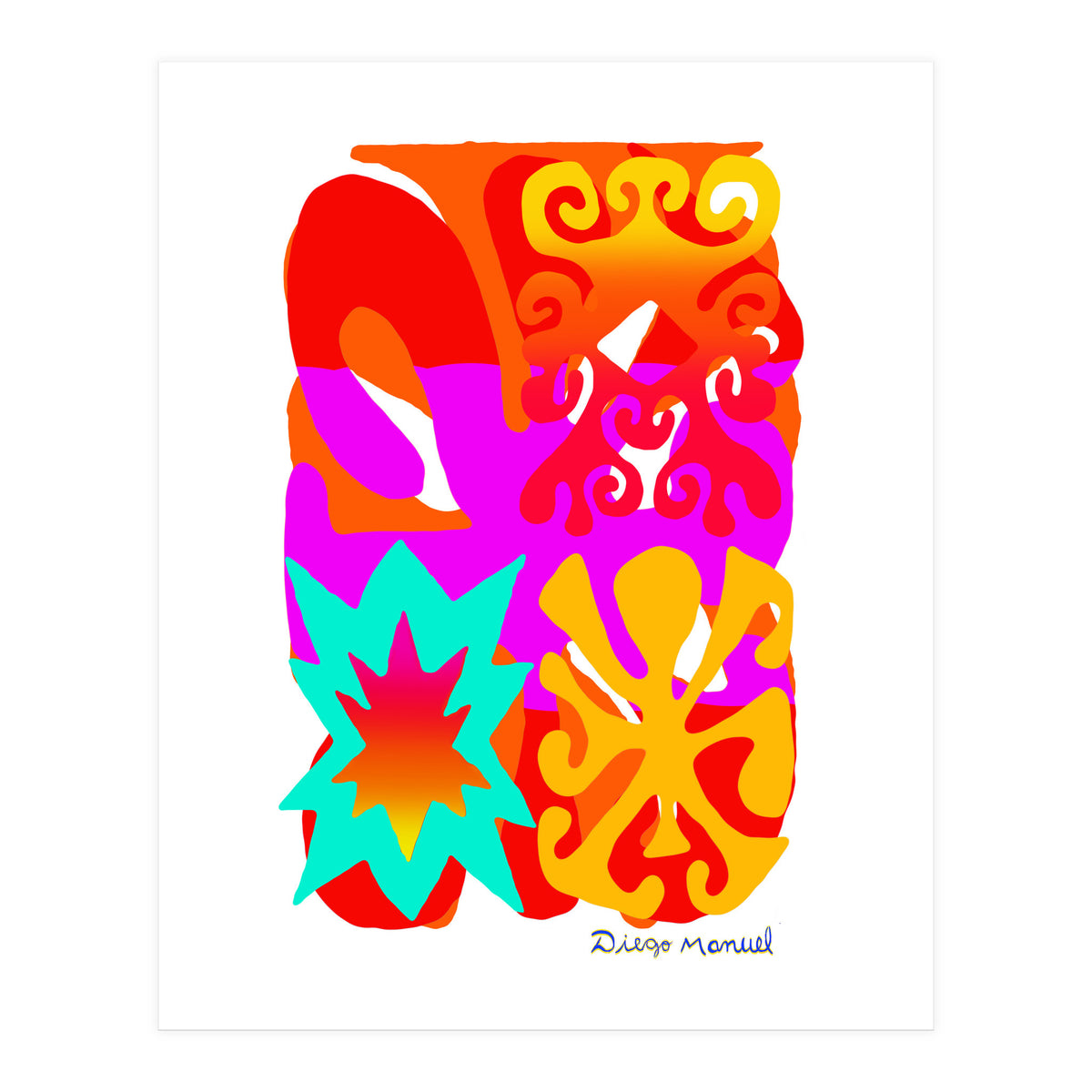 Pop Abstract Asimetrico 9 Copia (Print Only)