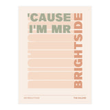 The Killers - Mr Brightside (Print Only) thumbnail