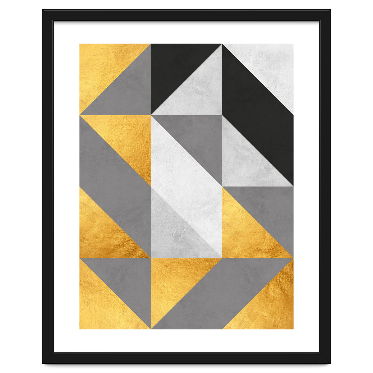 Gray and Gold Composition IV