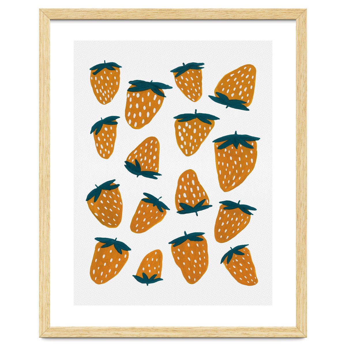 Summer strawberries red