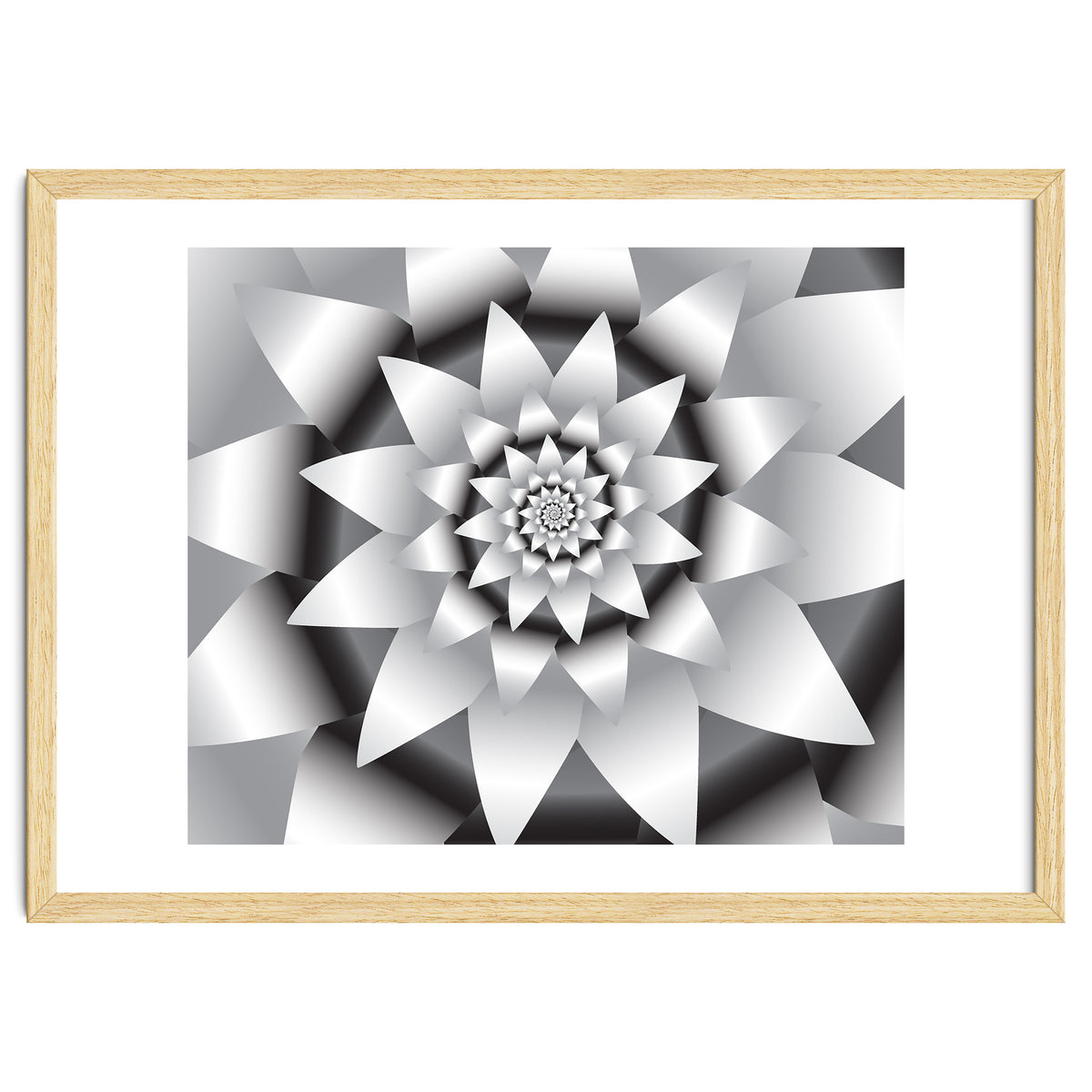 Abstract Modern Flower Design Art