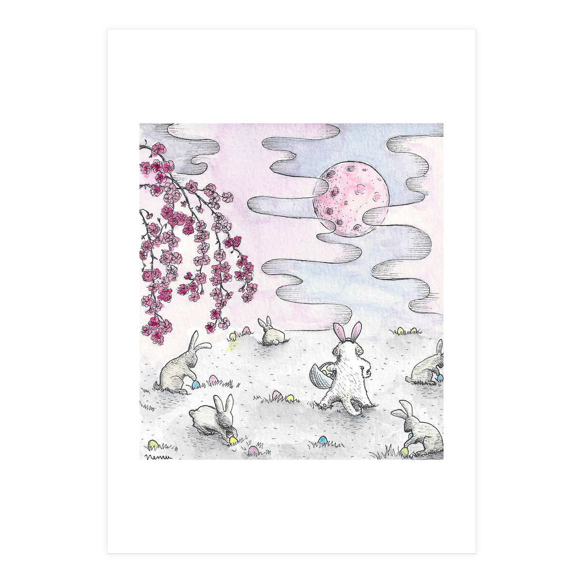 Pink Easter Moon (Print Only)