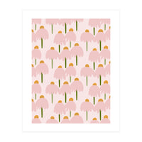 Pastel Pink Flower Pattern  (Print Only)