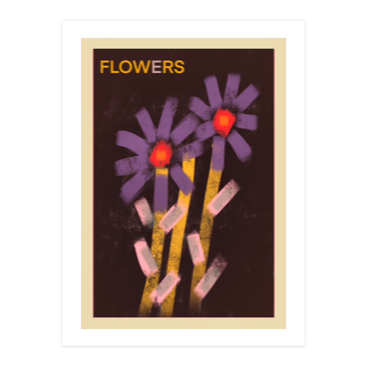 Blurry flowers  (Print Only)