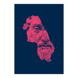 MARCUS AURELIUS ANTONINUS AUGUSTUS / prussian blue / vivid red (Print Only) thumbnail