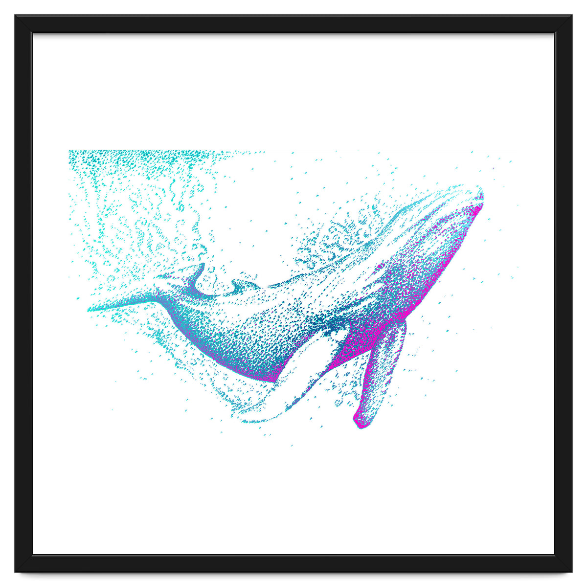 Diving Blue Whale