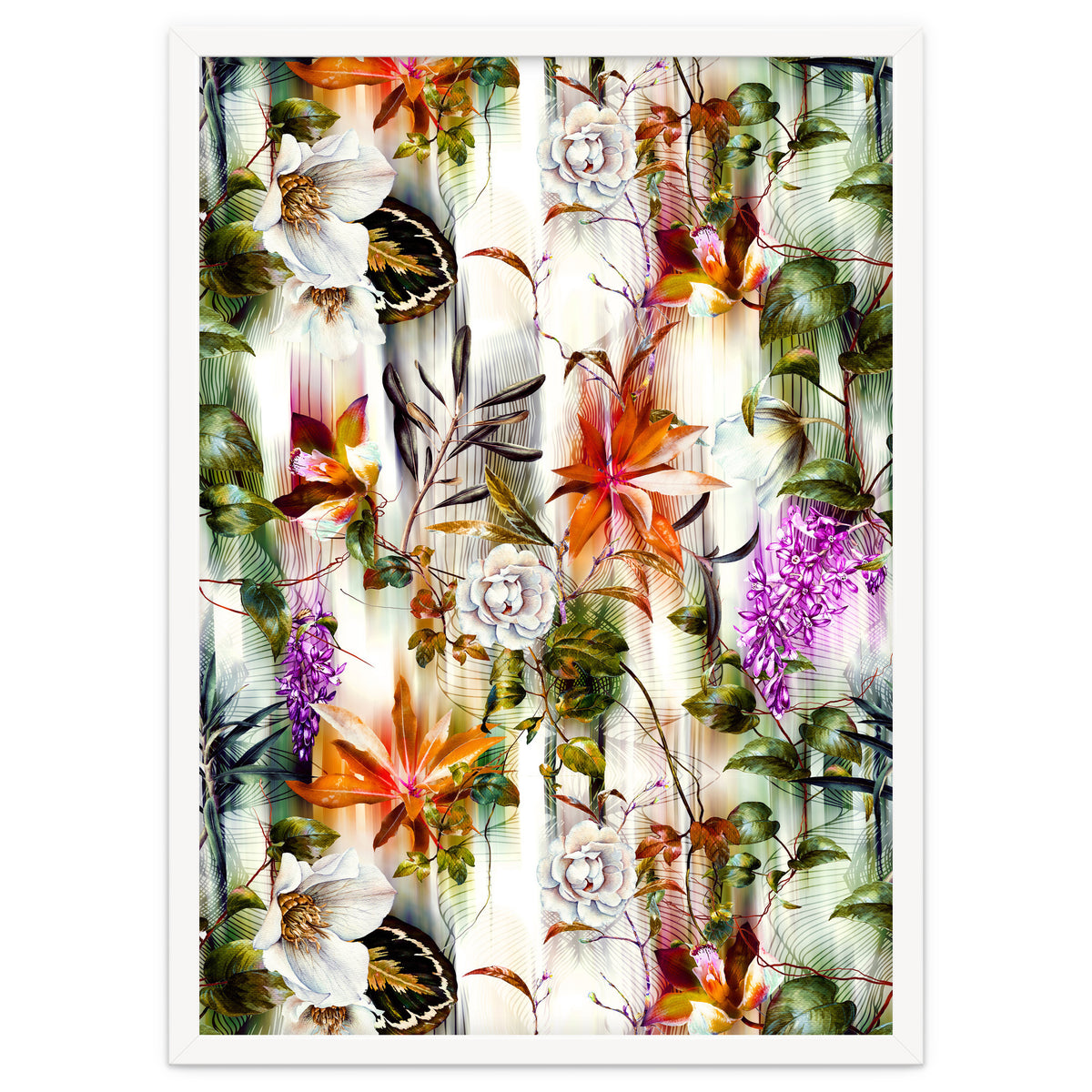 Abstract Motion Blur Floral