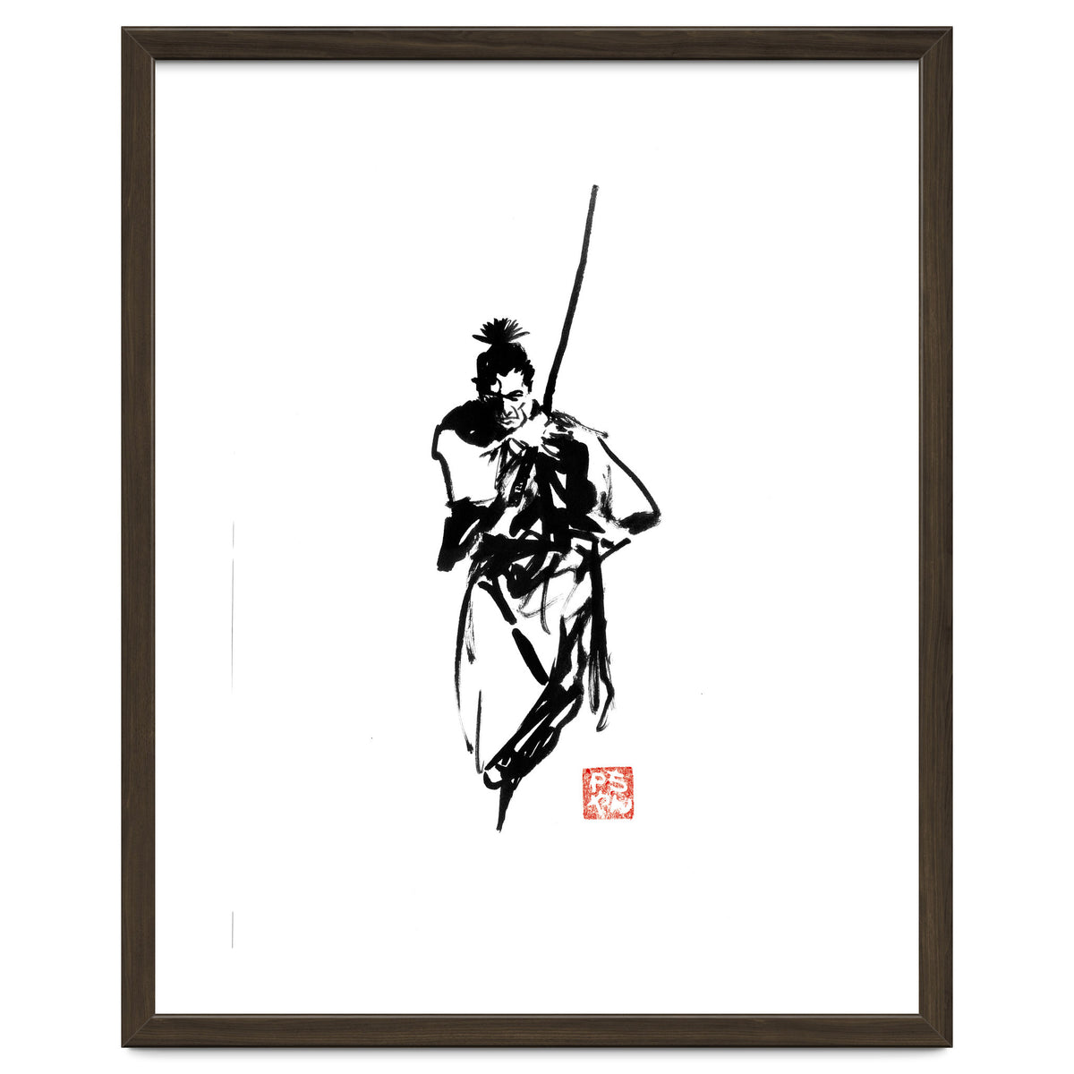 Samurai and sword