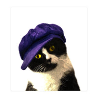 Cat Blue Hat (Print Only)
