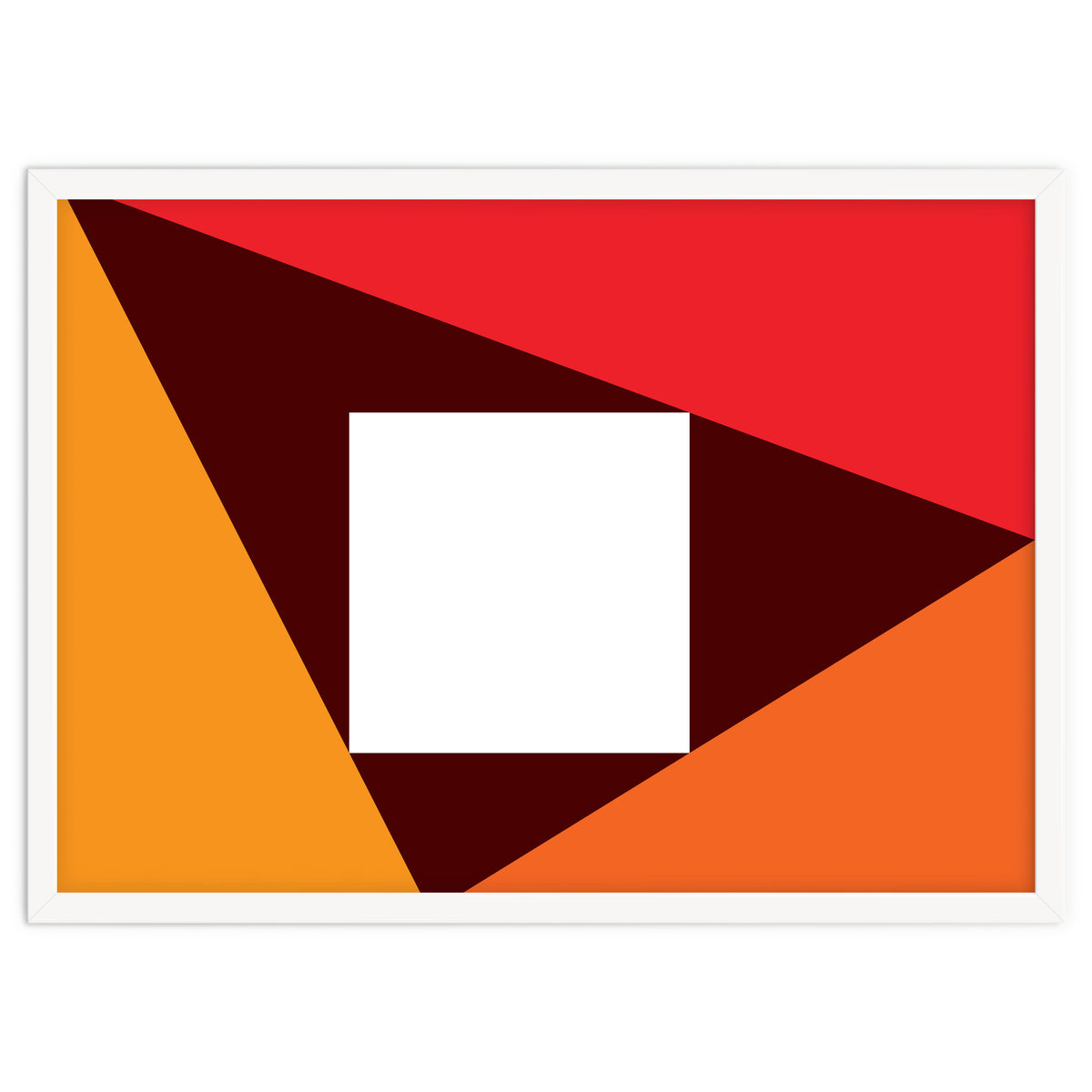 Geometric Shapes No. 23 - red & orange