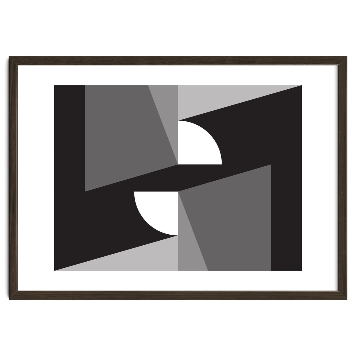 Geometric Shapes No. 11 - monochrome