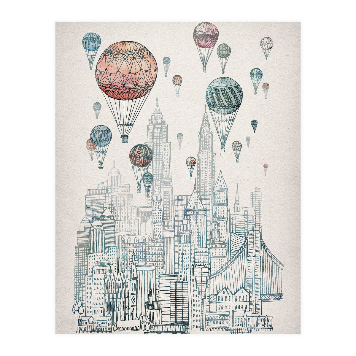 Voyages Over New York (Print Only)