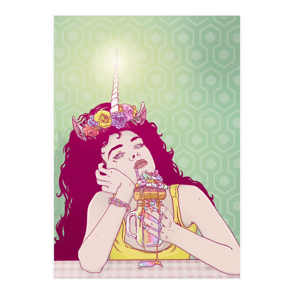 Unicorn Freakshake Lady (Print Only)