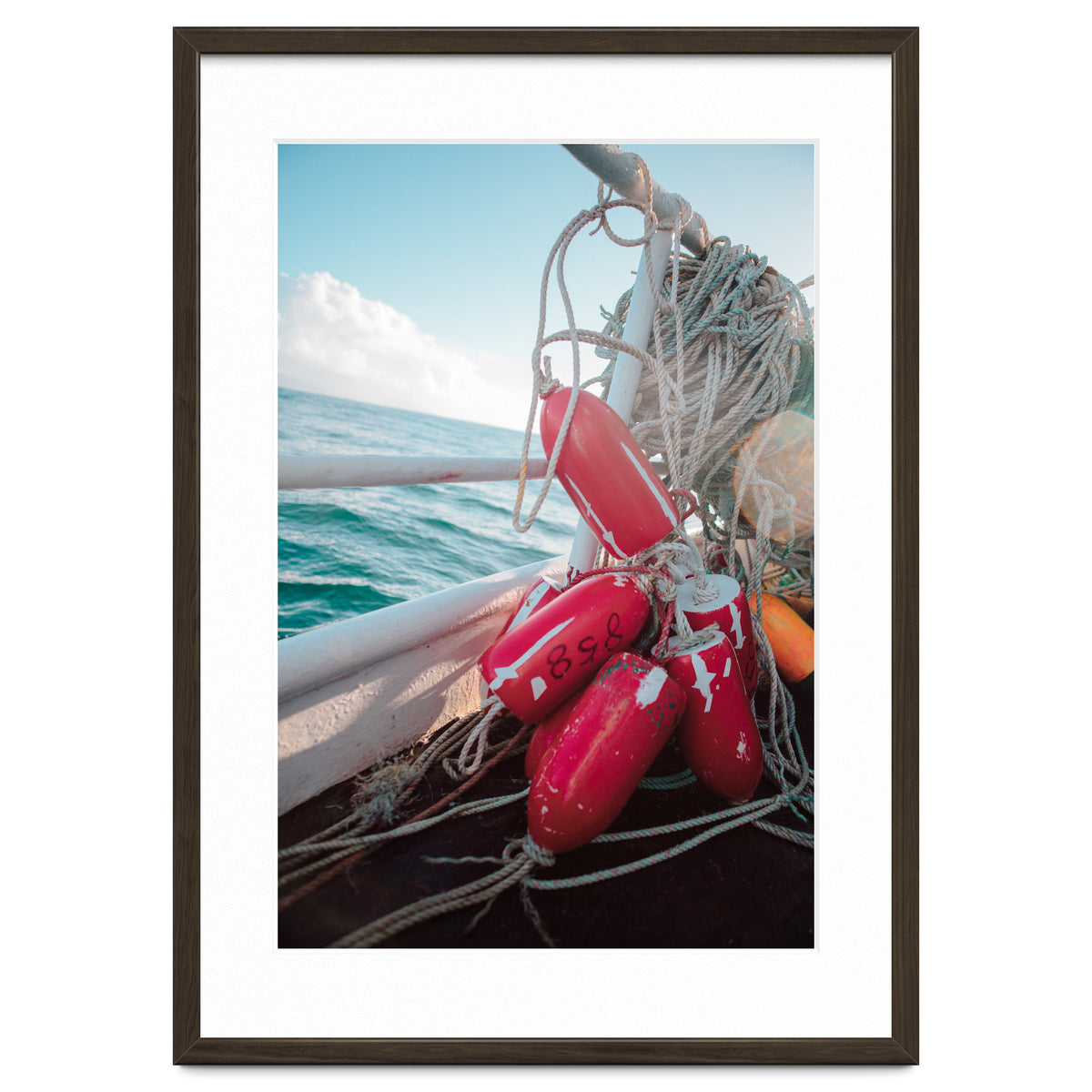 Buoys on a fishing boat