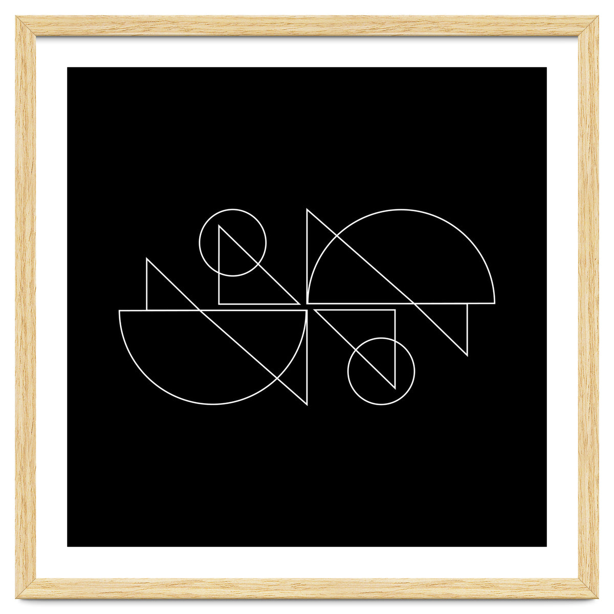 Tandem Cyclists | modern geometric