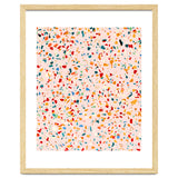 Blush Terrazzo | Pink Eclectic Speckles | Abstract Confetti Painting | Chic Bohemian Illustration thumbnail
