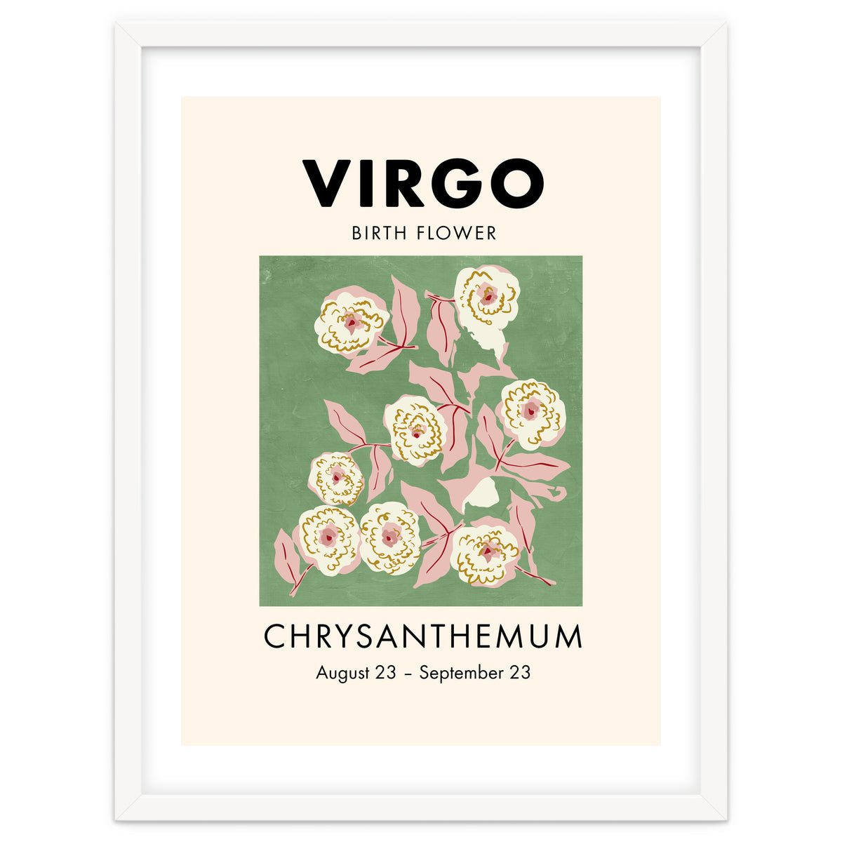 Virgo Birth Flower Chrysanthemum